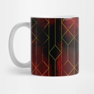 Maroon Abstracts Mug